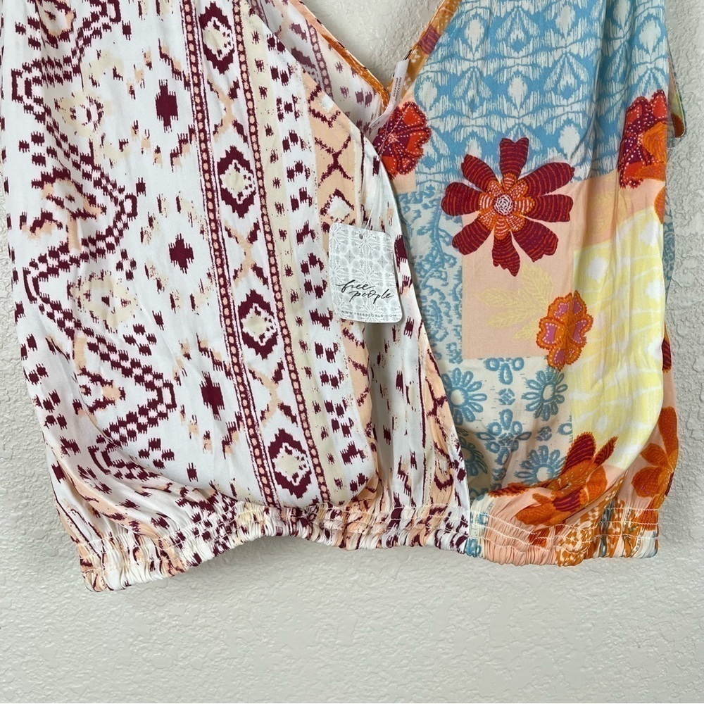 Free People Tied To You (Tropical Combo) Tank Top Size Small Women - Picture 6 of 12